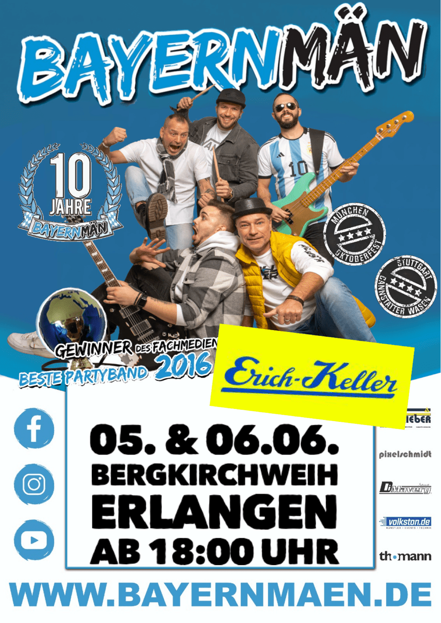 Erlangen 06.2025 Wir sind NEU am Start, da unsere alte Seite gehackt und gesperrt wurde! Also schaut vorbei und lasst den Daumen da, danke Euch!