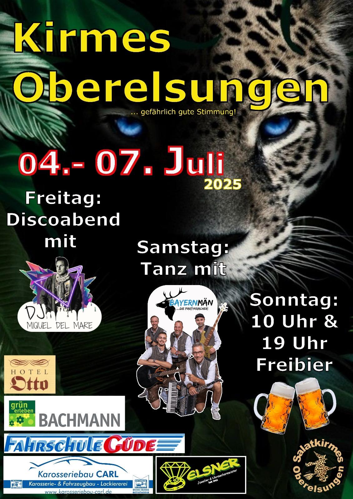 Oberelsungen 2025 Wir sind NEU am Start, da unsere alte Seite gehackt und gesperrt wurde! Also schaut vorbei und lasst den Daumen da, danke Euch!
