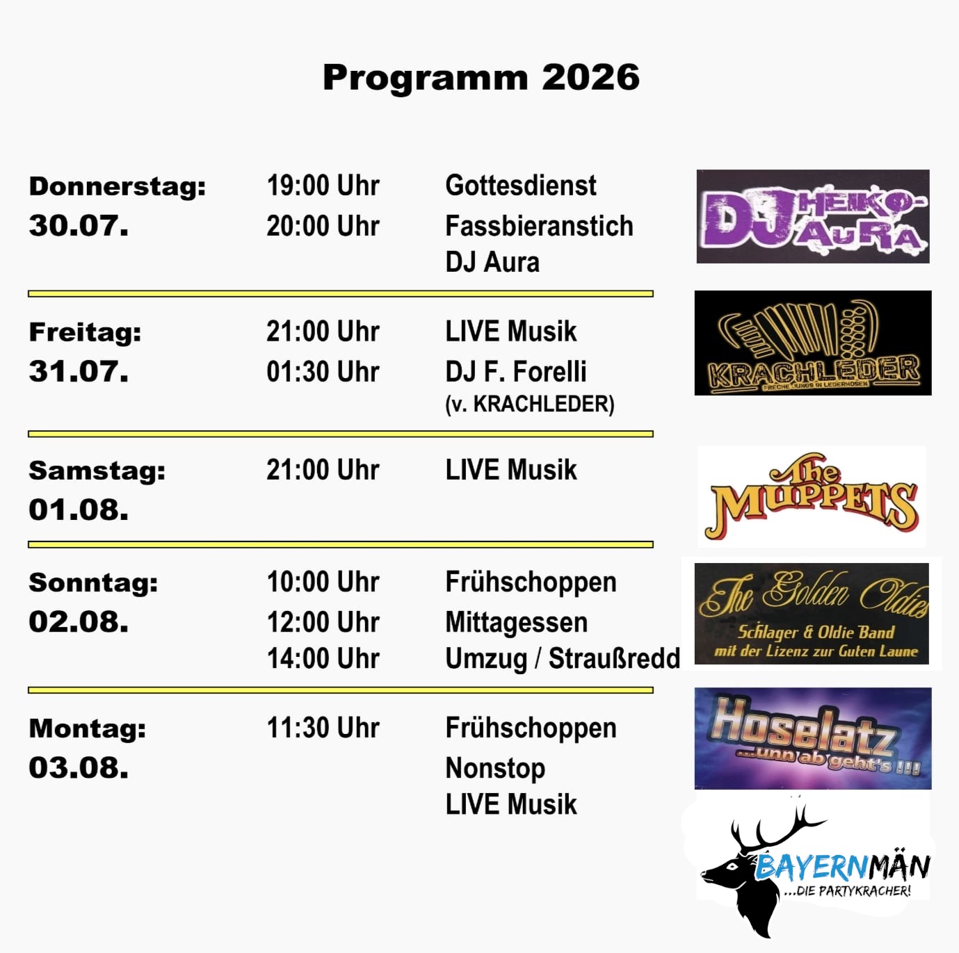 Wir sind NEU am Start, da unsere alte Seite gehackt und gesperrt wurde! Also schaut vorbei und lasst den Daumen da, danke Euch!
